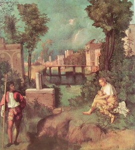 La tempesta, cm. 73, Gallerie dell'Accademia, Venezia.
